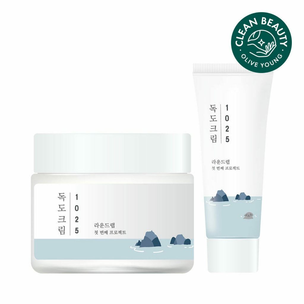 Round lab 1025 dokdo cream set 80ml + 20ml